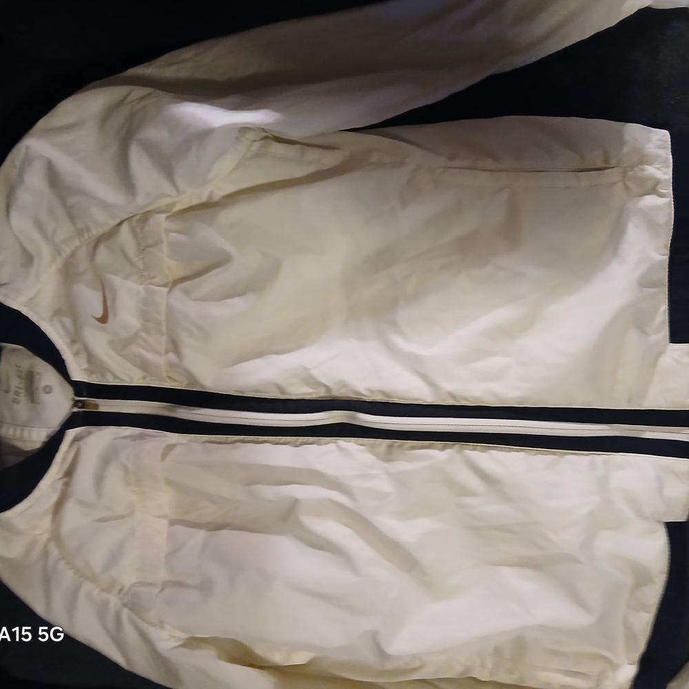 Nike White Jacket with Black Trim